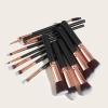 14 makeup brush sets, 5 large and 9 small makeup brush tools, makeup brushes view 4