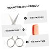 KAILIKETIY 2sets Beard Grooming Kit with Stainless Steel Scissors and Combs Portable Storage Bag for Precision Beard Trimming and Eyebrow Grooming view 3