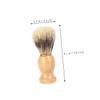ERINGOGO Beard Brush for Men Styling and Cleaning Badger Hair Wood Handle Mustache Brush Hair Grooming Tool Portable Barber Shop Quality view 2