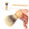 ERINGOGO Beard Brush for Men Styling and Cleaning Badger Hair Wood Handle Mustache Brush Hair Grooming Tool Portable Barber Shop Quality view 3