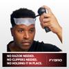 FYBRO Hairline Enhancement Stencil | 16 Pieces Stick-On Disposable Shape Up Tool for Hairline Spray and Hair Fibers | No Razor or Clippers Needed, Easy to Use for Sharp, Clean Lineup. view 2