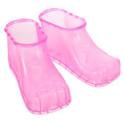 FRCOLOR 1 Pair Foot Soaker Shoes for Foot Bathing for High-top Design for Relaxation and Pedicure Red