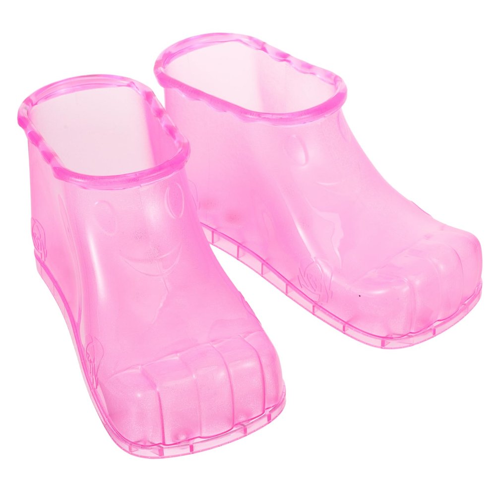 FRCOLOR 1 Pair Foot Soaker Shoes for Foot Bathing for High-top Design for Relaxation and Pedicure Red