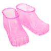 FRCOLOR 1 Pair Foot Soaker Shoes for Foot Bathing for High-top Design for Relaxation and Pedicure Red view 1