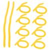 WRITWAA 10pcs Spiral Perm Rods Silicone Hair Rollers for Curling Multi-purpose Hair Curling Tools User-friendly Design for Home and Salon Use Compact and Portable view 1