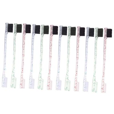 PartyKindom 12pcs Dual Tip Eyebrow Brush for Women Precision Brow Comb and Edge Brush for Makeup Application for Grooming and Shaping Eyebrows Compact Design for Easy Use