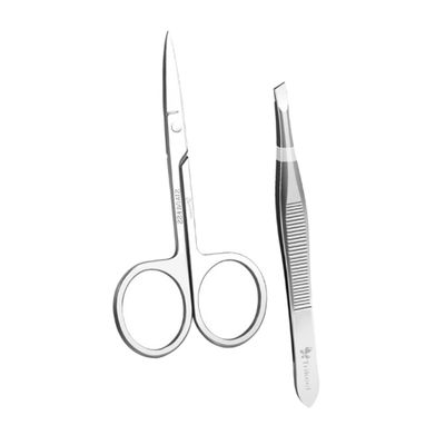 Beaupretty 1set Complete Eyebrow Grooming Set Scissor Tweezer Kit Clips Trimmers for Personal Professional Use
