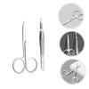 Beaupretty 1set Complete Eyebrow Grooming Set Scissor Tweezer Kit Clips Trimmers for Personal Professional Use view 3