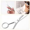Healeved Stainless Steel Beard Trimming Scissors for Men Non-Slip Grooming Scissors Teeth Precision Facial Hair Trimmer for Personal Care view 3