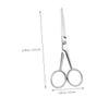 Healeved Stainless Steel Beard Trimming Scissors for Men Non-Slip Grooming Scissors Teeth Precision Facial Hair Trimmer for Personal Care view 4