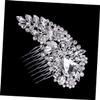 Ipetboom Luxury Rhinestone Bridal Hair Comb Elegant Silver Alloy Headpiece for Weddings Special Occasions and Dances Beautiful Hair Accessory view 3