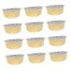CALLARON 30g Heart-Shaped Aluminum Foil Melting Wax Bowls High Temperature Resistant DIY Candle Making Supplies for Hair Removal Waxing view 1
