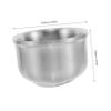 CALLARON Stainless Steel Shaving Soap Bowl Heavy Duty Cup for Men Shaving Mug Versatile Lathering Tool for Home and Barber Shop Use view 2