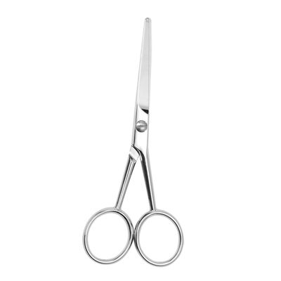 VINTORKY Stainless Steel Anti-Slip Scissors for Men 5-inch Grooming Scissors Teeth for Beard Trimming and Hair Cutting Professional Barber Tool for Home and Salon Use