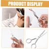 VINTORKY Stainless Steel Anti-Slip Scissors for Men 5-inch Grooming Scissors Teeth for Beard Trimming and Hair Cutting Professional Barber Tool for Home and Salon Use view 3