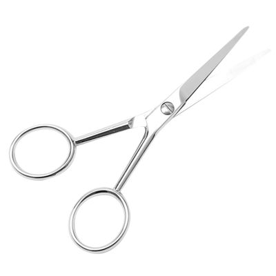 PartyKindom Stainless Steel Mustache Scissors Beard Grooming Scissors for Men Precision Trimming