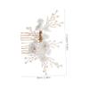 BIUDECO European Bridal Hair Side Comb Pearl and Clay Decor Wedding Hair Accessory view 2