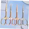 Beaupretty 3sets Stainless Steel Mustache Beard Trimming Scissors Colorful Design for Professional Grooming Durable Material for Home Barber Use Random 4pcs*3 view 3