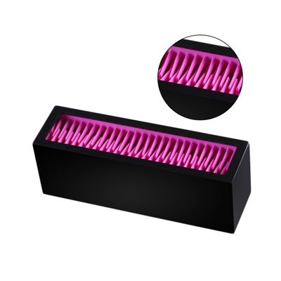 Healeved Portable Makeup Brush Organizer Compact Cosmetic Display Stand for Brushes and Lipsticks and Red Storage for Vanity and Bedroom