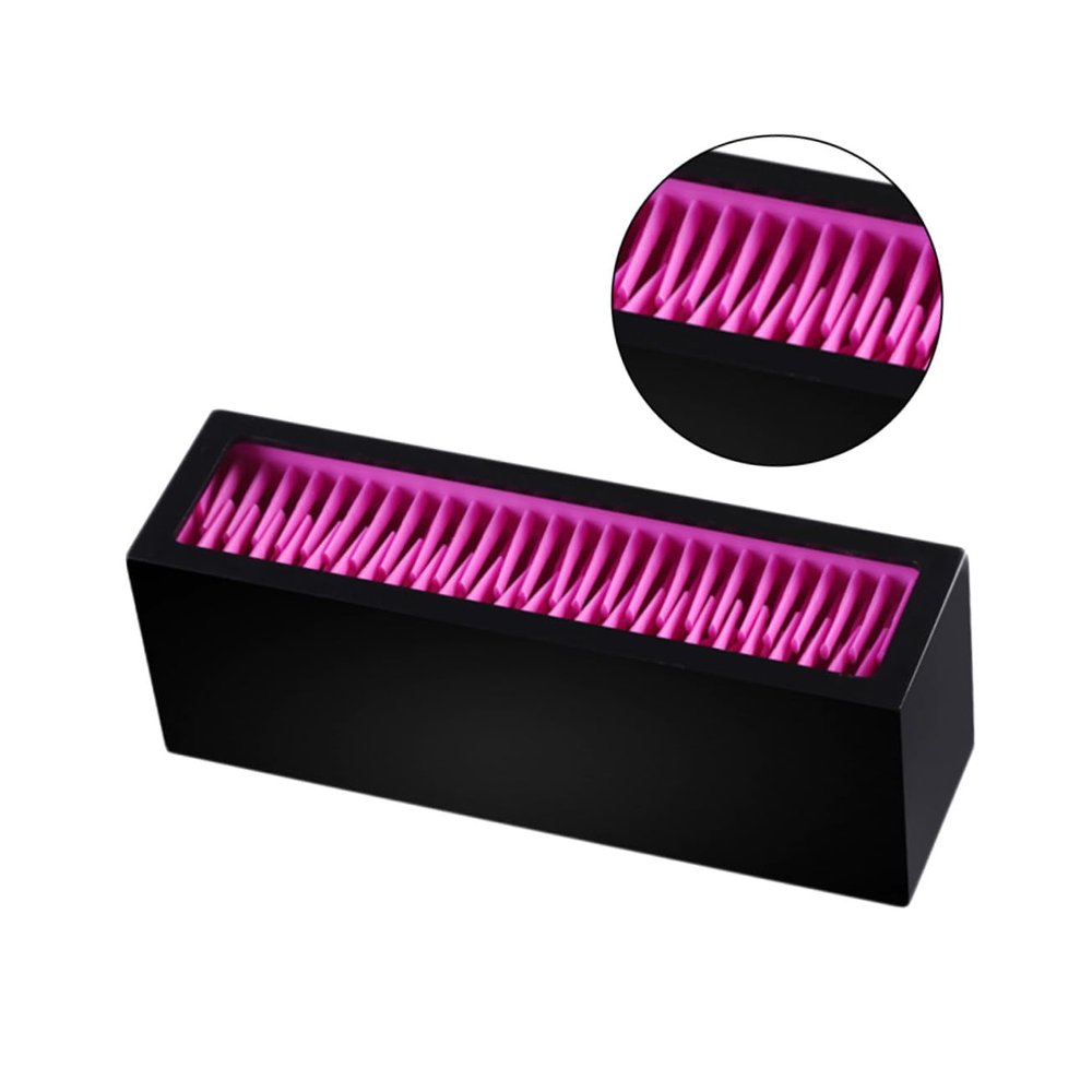 Healeved Portable Makeup Brush Organizer Compact Cosmetic Display Stand for Brushes and Lipsticks and Red Storage for Vanity and Bedroom