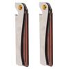 BIUDECO 2pcs Stainless Steel Beard Comb Folding Portable Combs for Men's Grooming Hair Styling Shaving Brush view 1