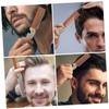 BIUDECO 2pcs Stainless Steel Beard Comb Folding Portable Combs for Men's Grooming Hair Styling Shaving Brush view 3