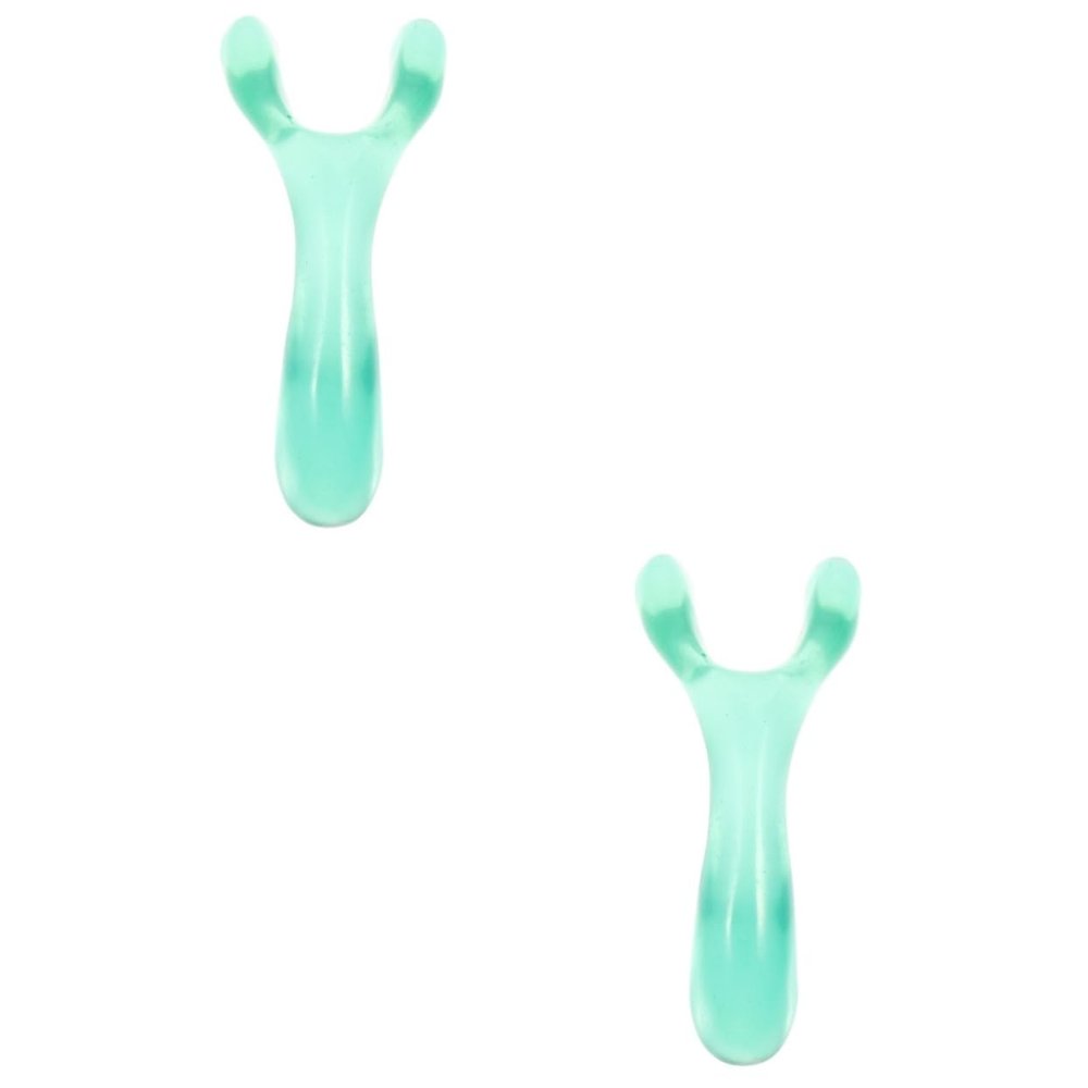 NULYLU 2pcs Simple Nose Massager Tool Comfortable Resin Nose Scraper for Facial Massage and Blackhead Removal for Enhanced Complexion