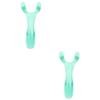 NULYLU 2pcs Simple Nose Massager Tool Comfortable Resin Nose Scraper for Facial Massage and Blackhead Removal for Enhanced Complexion view 1