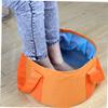 Beaupretty 1Pc Portable Collapsible Foot Soak Basin Travel Foot Bath Tub for Outdoor Home Use Space-Saving Design Comfortable for Soaking Feet Anywhere view 3