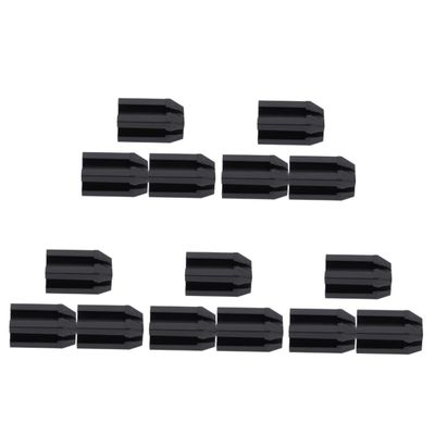 VICASKY 15pcs Makeup Pencil Sharpeners Black Eyebrow and Lip Liner Sharpening Tools for Precision Lightweight and Portable Design for Cosmetic Pencils