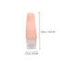VICASKY 4pcs Travel Bottles Leakproof Silicone Cosmetic Containers for Lotion Toiletries Each Soft Light for Travel Business Trips view 2