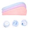 Beaupretty 3pcs Absorbent Hair Drying Cap for Women Fast Drying Towel Wrap for Curly Hair Gentle Fleece Material Compact Light Travel-Friendly view 4