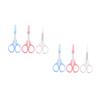 Ipetboom 6pcs Stainless Tool Curved Eyebrow Scissors Straight Eyelash Scissors for Precise Grooming and Trimming Portable and Travel-friendly view 1