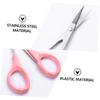 Ipetboom 6pcs Stainless Tool Curved Eyebrow Scissors Straight Eyelash Scissors for Precise Grooming and Trimming Portable and Travel-friendly view 2