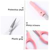 Ipetboom 6pcs Stainless Tool Curved Eyebrow Scissors Straight Eyelash Scissors for Precise Grooming and Trimming Portable and Travel-friendly view 3