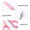 Ipetboom 6pcs Stainless Tool Curved Eyebrow Scissors Straight Eyelash Scissors for Precise Grooming and Trimming Portable and Travel-friendly view 4