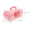 Alipis Hair Accessories Organizer Box for Girls 3 Layer Plastic Storage Case with Compartments Hairpin Hair Tie Scrunchie Holder for Desktop Use Dustproof Jewelry Display view 2