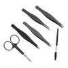Beaupretty 6pcs Eyebrow Clamp Set Stainless Steel Shaper for Women Facial Hair Removal Tweezers Makeup Tool for Friends Families view 1