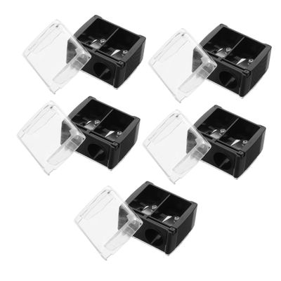 OATIPHO 5pcs Dual Makeup Pencil Sharpener for Eyebrows and Eyeliner Portable Cosmetic Tool for Precise Shaping and Accurate Trimming Compact Design for Go Use