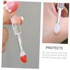 HAPINARY 6pcs Silicone Lip Brushes Lid Portable Lipstick and Lip Mask Applicator Design for Makeup and Eyeshadow Application for Daily and view 2