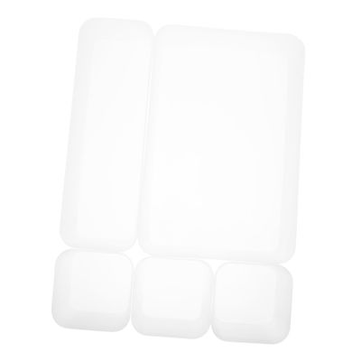 ARTIBETTER 1set Cosmetic Drawer Organizer Boxes Frosted White Storage Containers for Makeup Sundries Set Stackable for Bathroom Office Kitchen