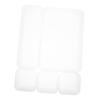 ARTIBETTER 1set Cosmetic Drawer Organizer Boxes Frosted White Storage Containers for Makeup Sundries Set Stackable for Bathroom Office Kitchen view 1
