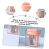 VICASKY 4pcs Eyeliner Pencil Sharpener Handheld Makeup Pen Sharpener Lid Compact and Portable Makeup Supplies view 3