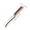 Gogogmee 2pcs Men's Folding Hair Comb Portable Stainless Steel Beard Styler Compact Travel Comb Bottle Opener view 2