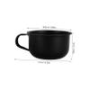 DEARMAMY Small Alloy Shaving Soap Bowl with Handle Retro Shaving Mug for Men Wide Mouth view 2