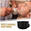 DEARMAMY Small Alloy Shaving Soap Bowl with Handle Retro Shaving Mug for Men Wide Mouth view 3