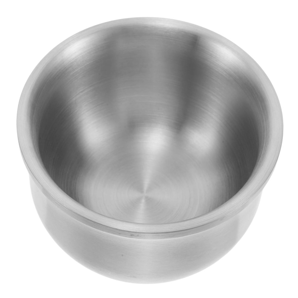DEARMAMY Stainless Steel Shaving Soap Bowl Lathering Mug for Wet Shaving and Cleansing Grooming Tool for Men