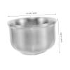 DEARMAMY Stainless Steel Shaving Soap Bowl Lathering Mug for Wet Shaving and Cleansing Grooming Tool for Men view 2