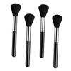 Baluue Nail Art Dust Brush Set 4pcs Short Handle Black Simple Design for Daily Nail Cleaning and Scrubbing view 1