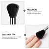 Baluue Nail Art Dust Brush Set 4pcs Short Handle Black Simple Design for Daily Nail Cleaning and Scrubbing view 2